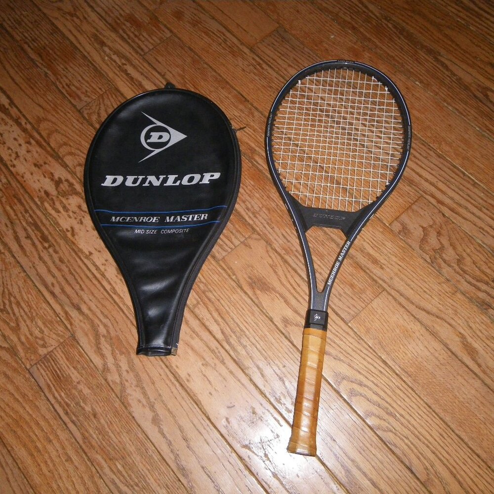 Vintage Dunlop McEnroe Master Mid Size Composite Tennis Racket